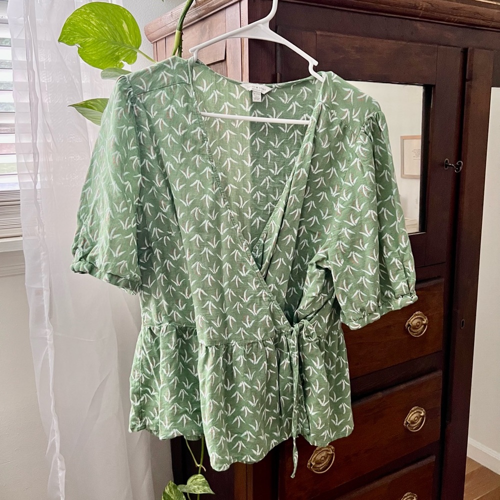 Lucky Brand floral wrap top